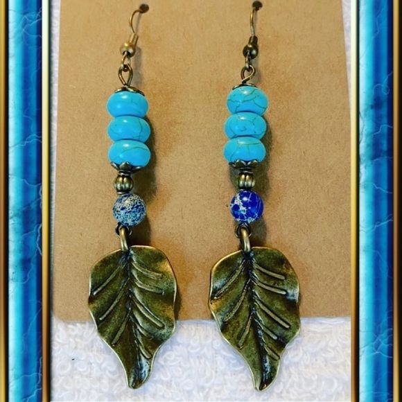 handmade by BG Jewelry - Leaf earrings